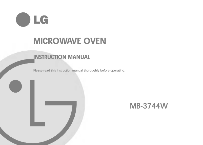 Page 1 de la notice Manuel utilisateur LG MB-3744W