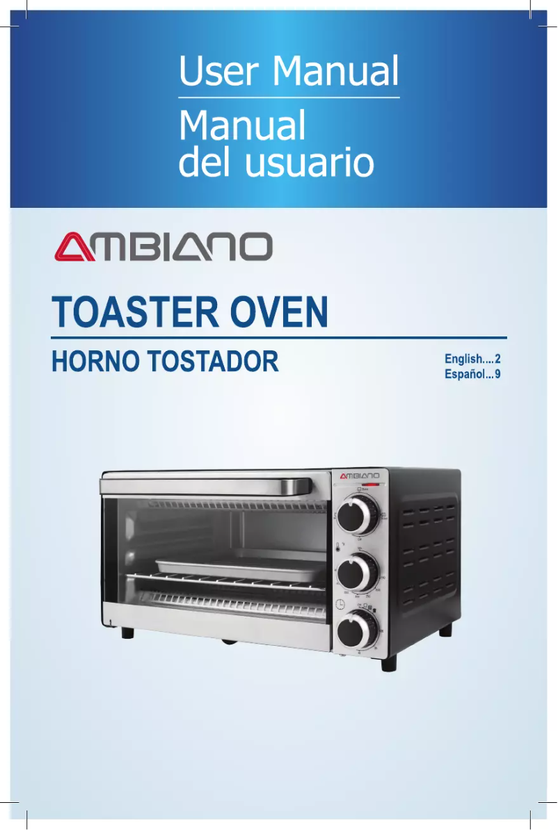 Image de la première page du manuel de l'appareil Toaster Oven TO9523-UL