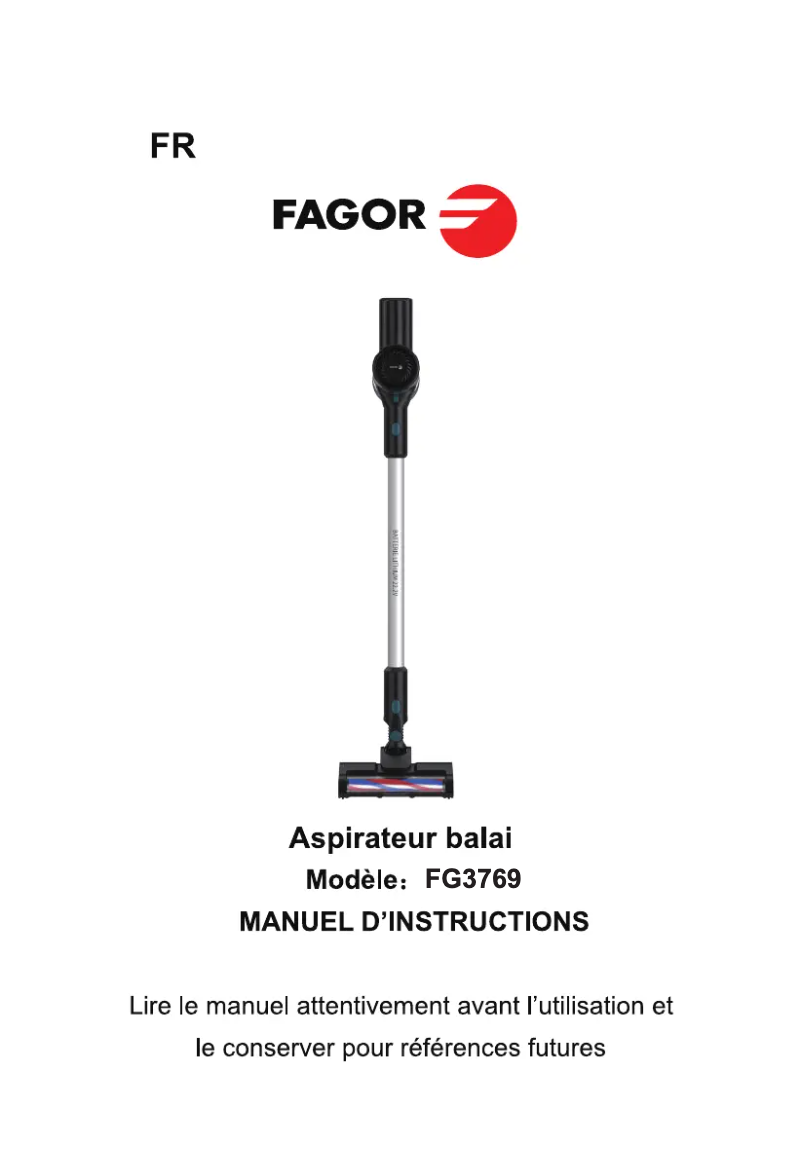 Page n°1 - Manuel utilisateur Fagor FG3769