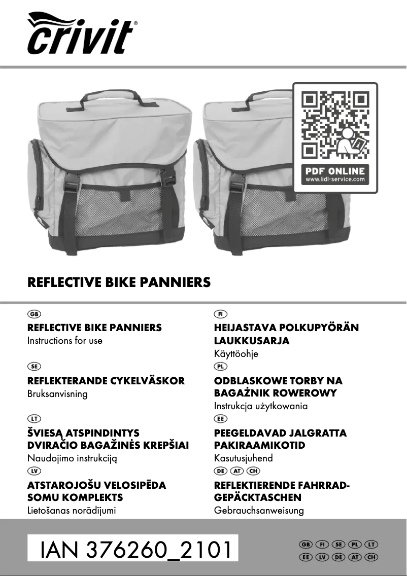 Page n°1 - Manuel utilisateur Crivit IAN 376260