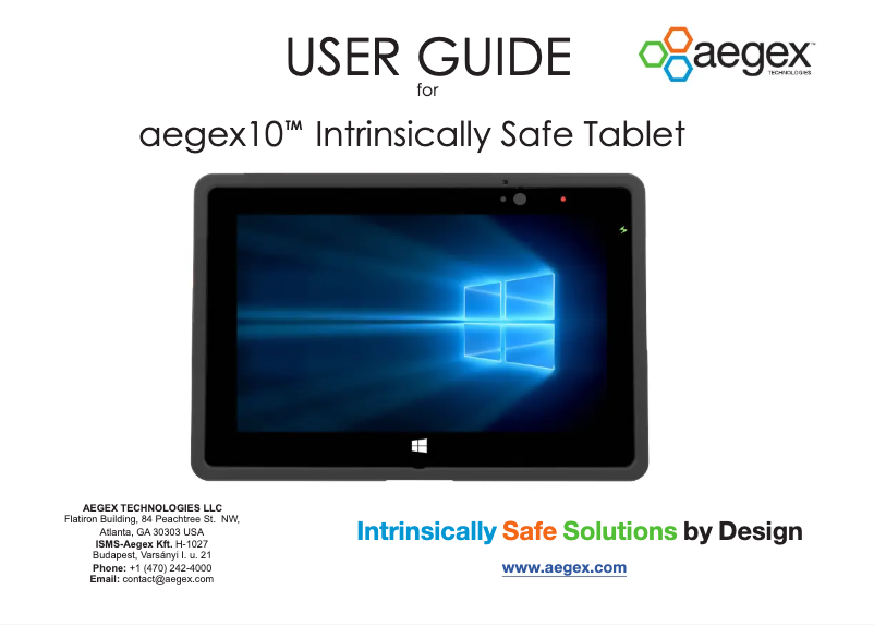 Page 1 de la notice Manuel utilisateur Aegex 10