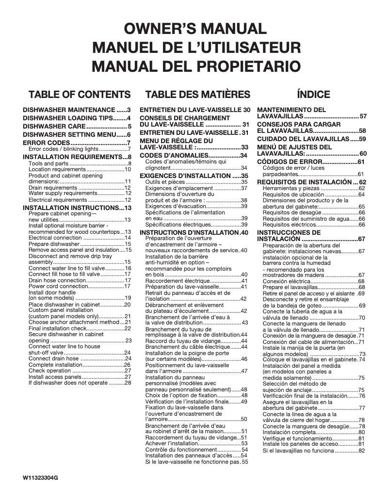 Page n°1 - Manuel utilisateur Maytag MDB9979SKZ