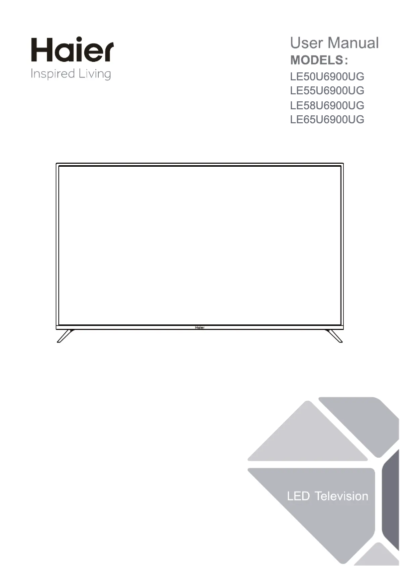 Page 1 de la notice Manuel utilisateur Haier LE55U6900UG