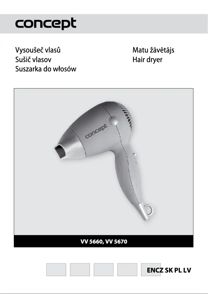 Page 1 de la notice Manuel utilisateur Concept VV-5660SM