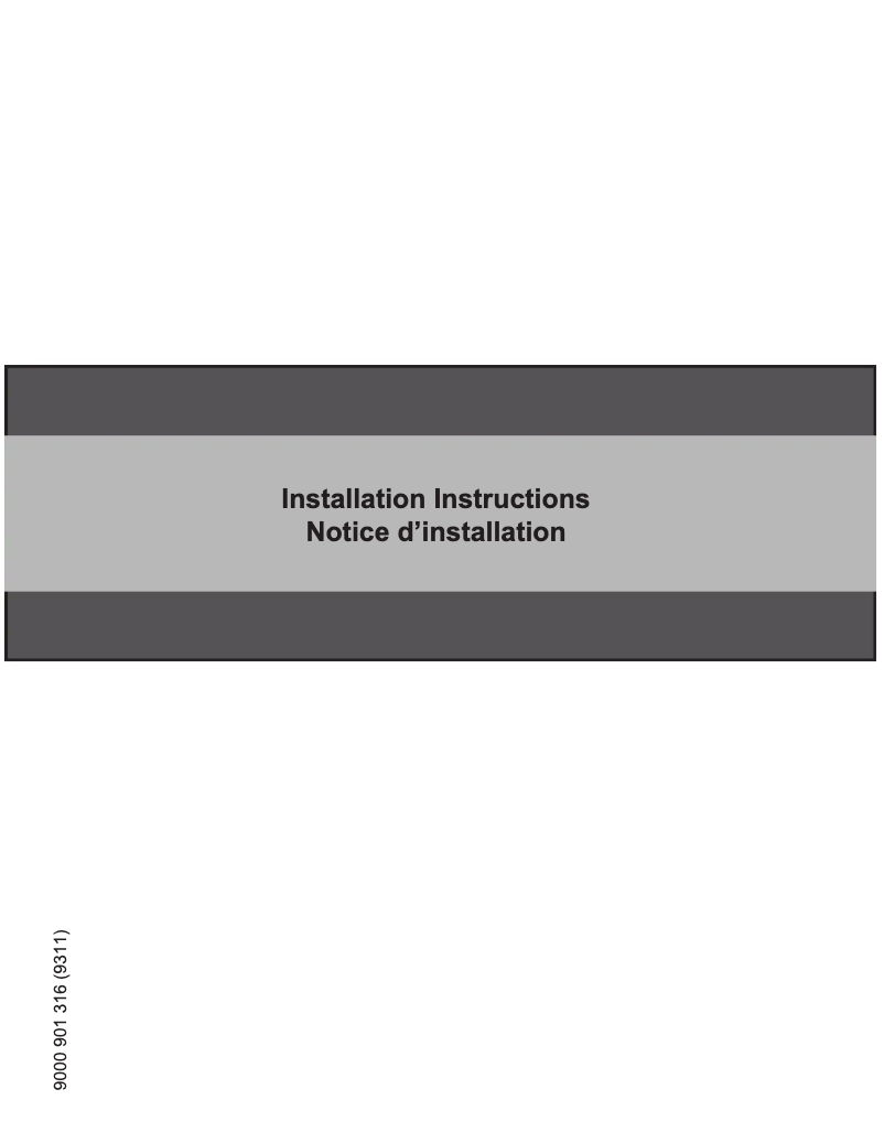 Page 1 de la notice Guide d'installation Bosch SGE63E15UC