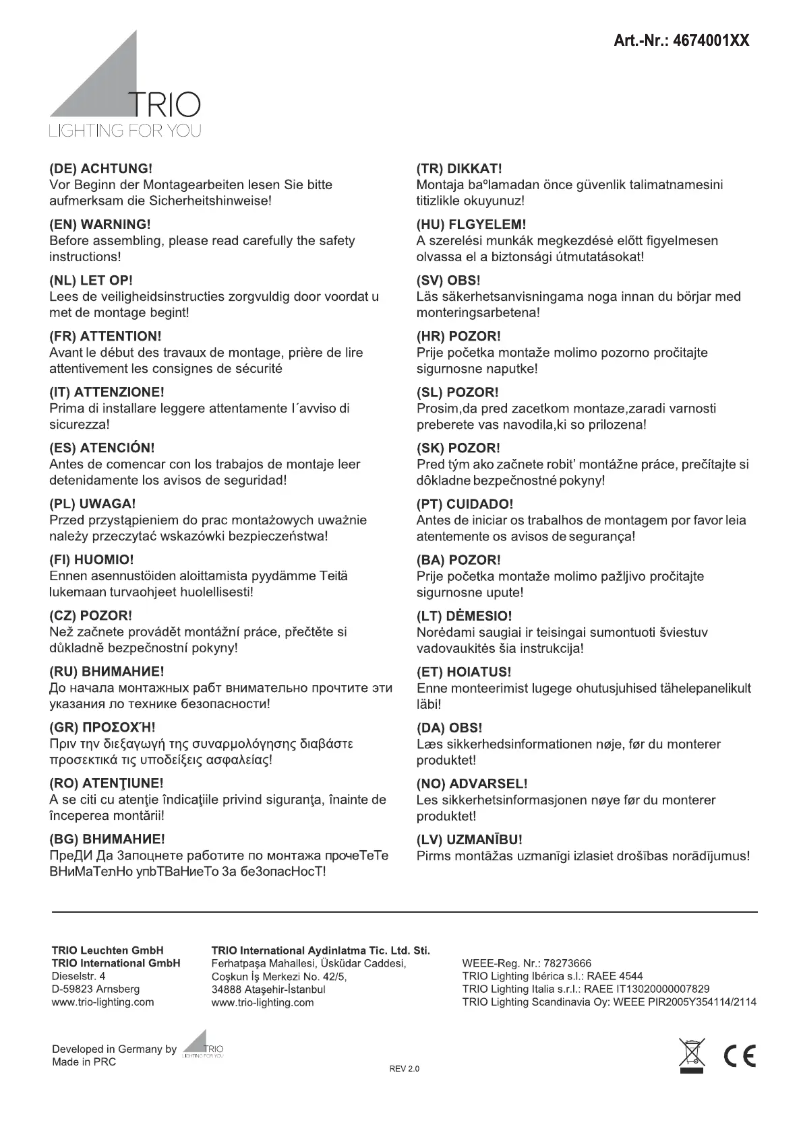 Image de la première page du manuel de l'appareil Linz 467400102