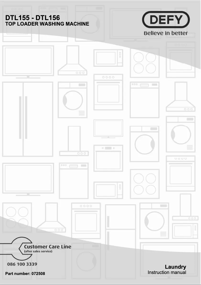 Page 1 de la notice Manuel utilisateur Defy DTL155