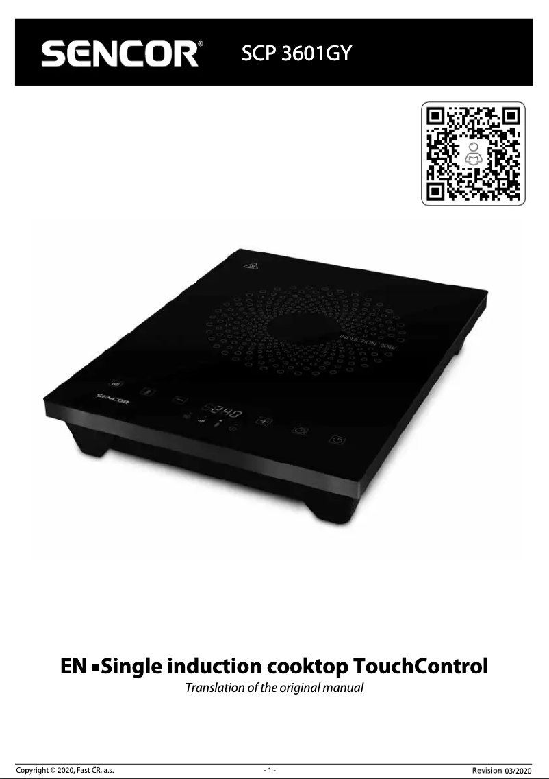 Page n°1 - Manuel utilisateur Sencor SCP 3601GY