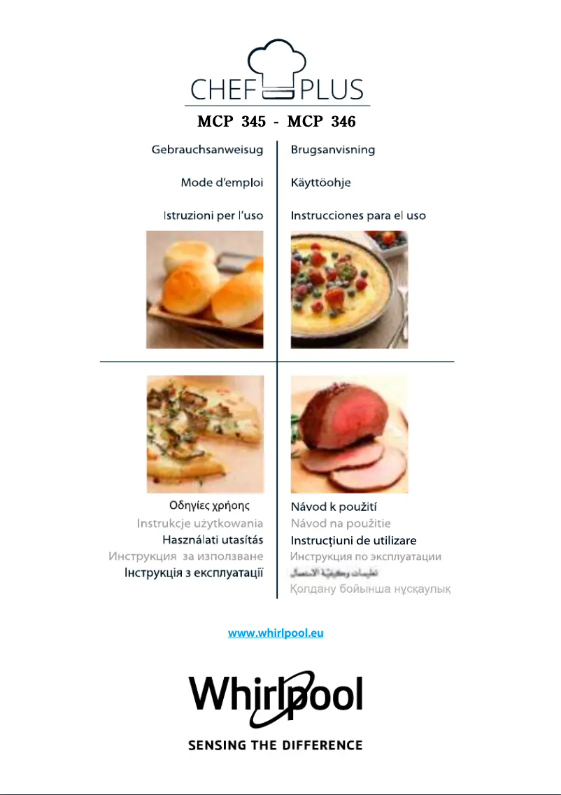 Page 1 de la notice Manuel utilisateur Whirlpool MCP 345 SL