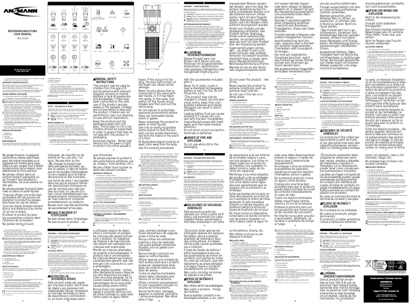 Page n°1 - Manuel utilisateur Ansmann Pro 3000 R