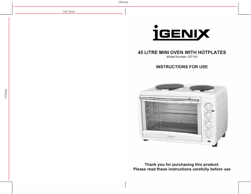 Página 1 del manual Manual de usuario Igenix IG7145