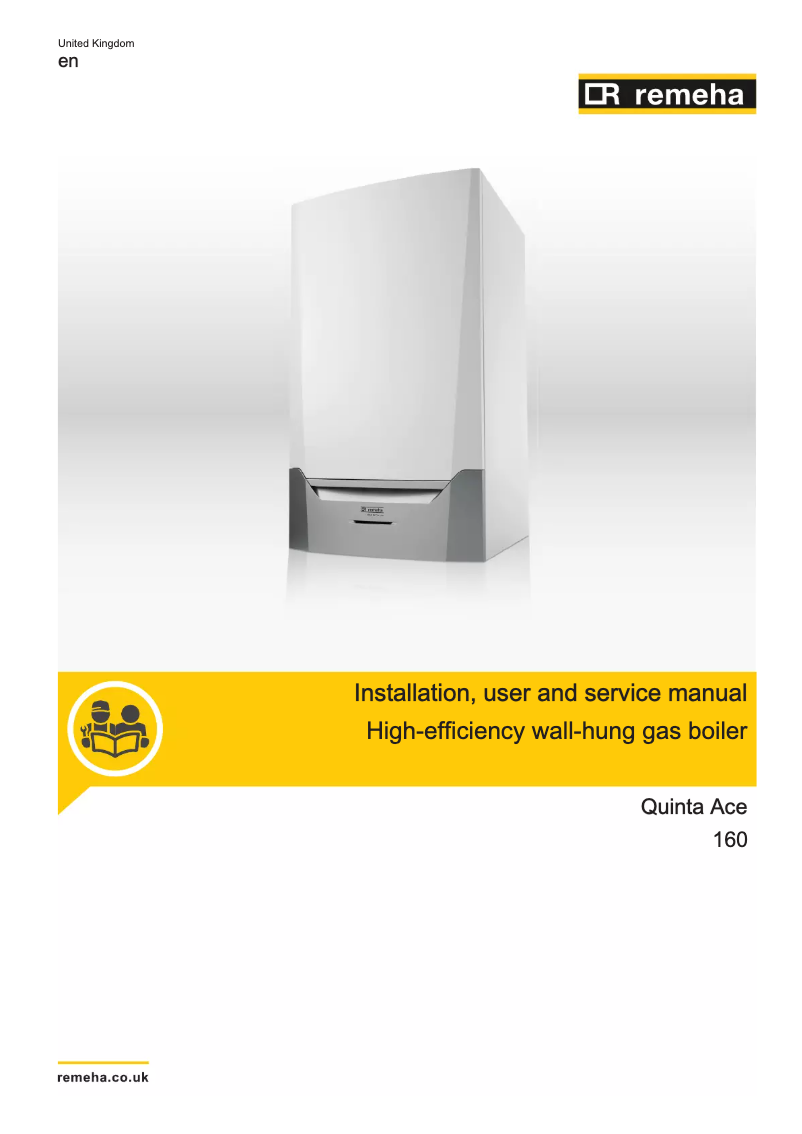 Image de la première page du manuel de l'appareil Quinta Ace 160