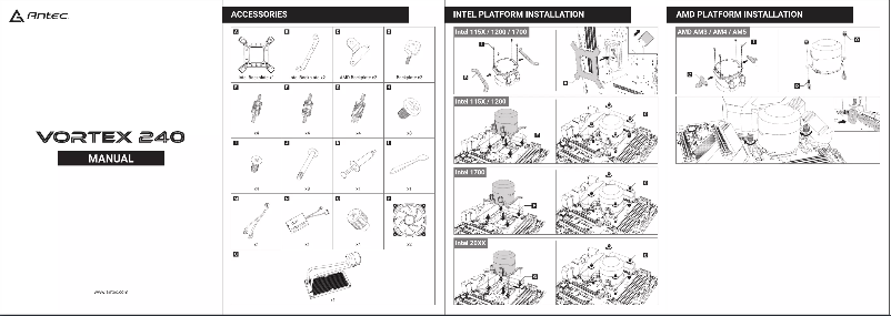 Page n°1 - Manuel utilisateur Antec VORTEX 240