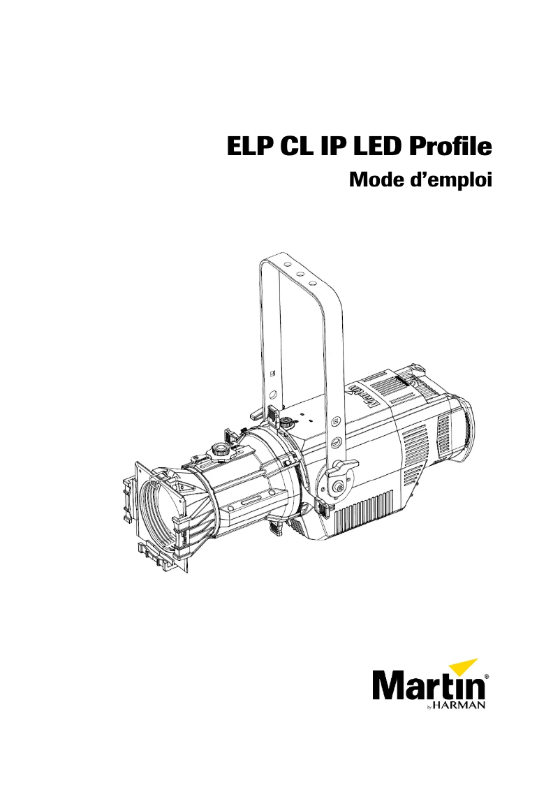 Image de la première page du manuel de l'appareil ELP CL IP LED Profile