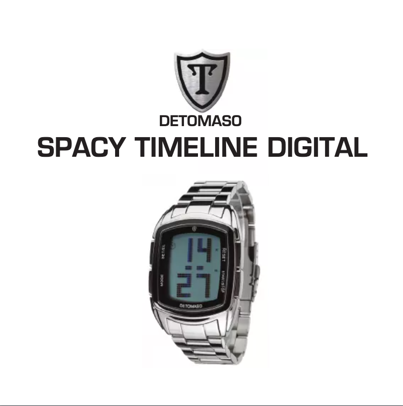 Page 1 de la notice Manuel utilisateur Detomaso Spacy Timeline