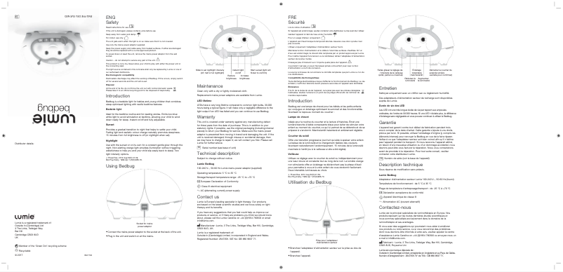 Image de la première page du manuel de l'appareil Bedbug