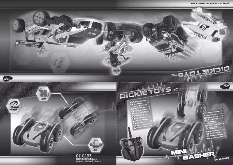 Page 1 de la notice Manuel utilisateur Dickie Mini Basher