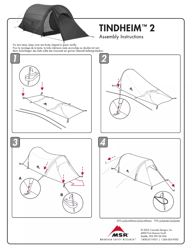 Image de la première page du manuel de l'appareil Tindheim 2