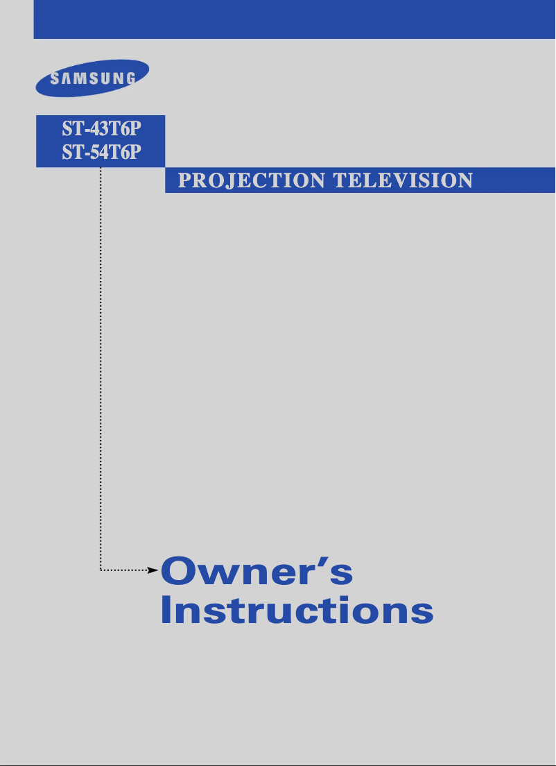 Page 1 de la notice Manuel utilisateur Samsung ST-43T6P