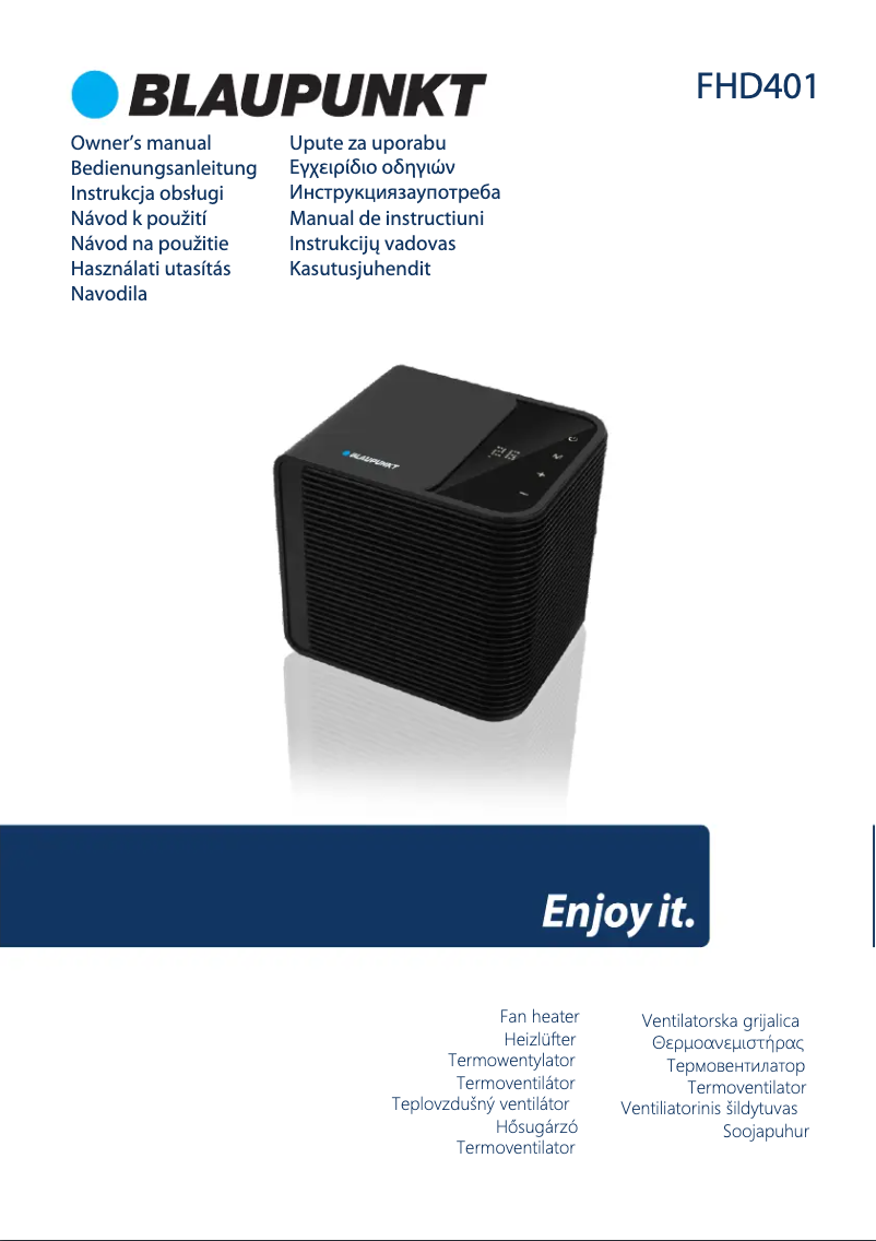 Page 1 de la notice Manuel utilisateur Blaupunkt FHD401