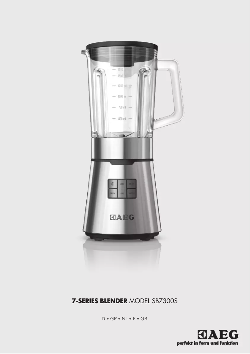 Página 1 del manual Manual de usuario AEG SB7300S