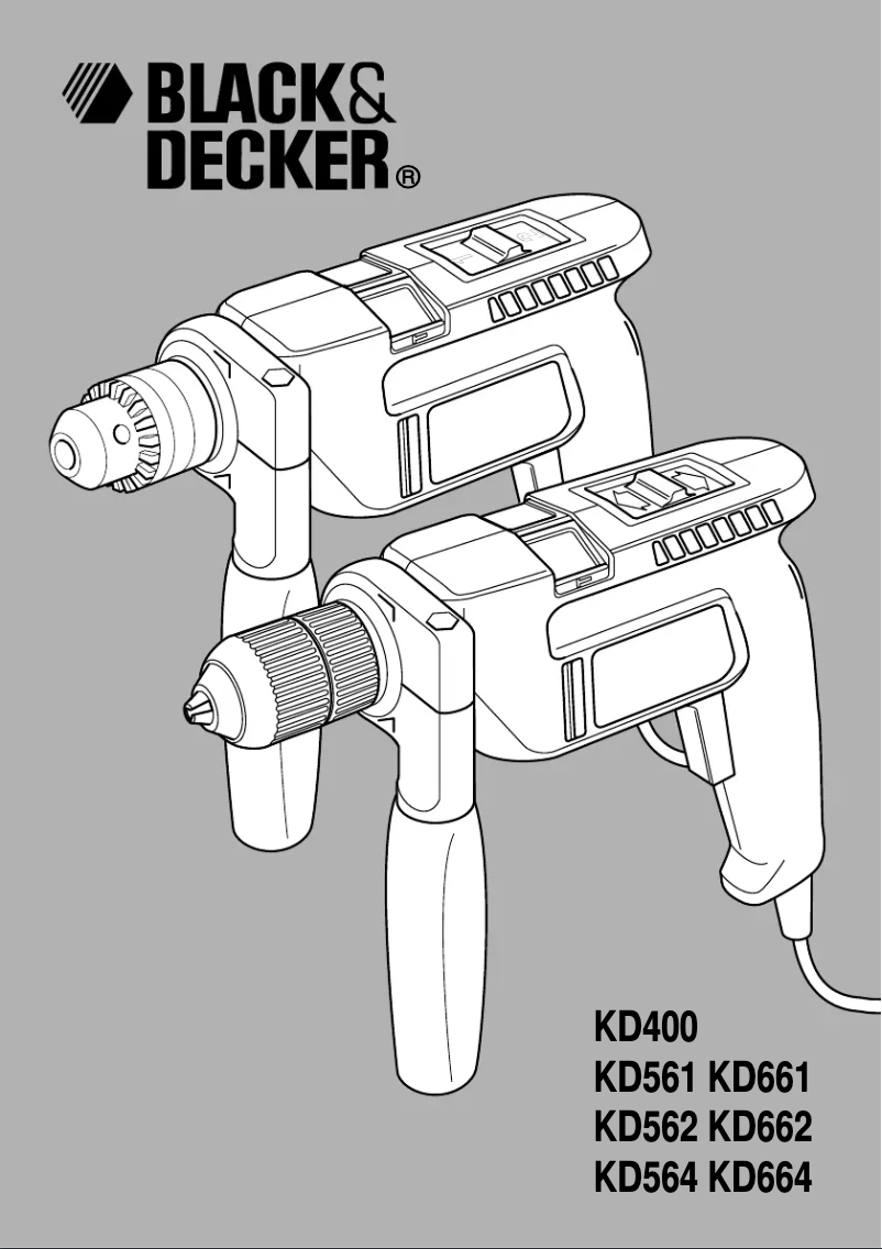 Page n°1 - Manuel utilisateur Black & Decker KD662