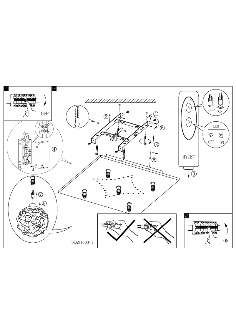 Page 1 de la notice Manuel utilisateur Eglo Hedda 1