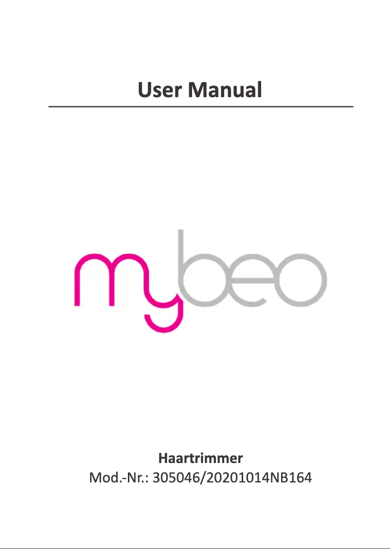 Page 1 de la notice Manuel utilisateur Mybeo 305046