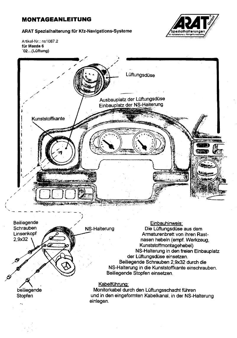 Image de la première page du manuel de l'appareil NS1087.2