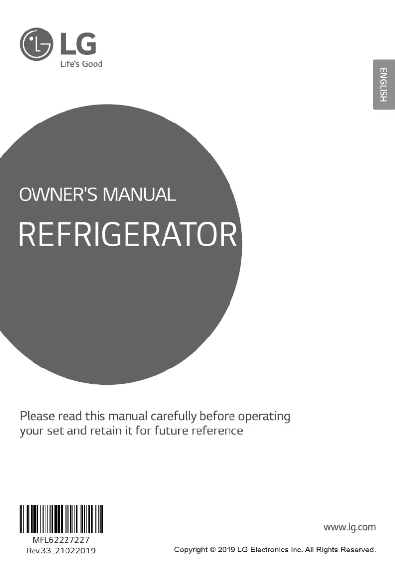 Page 1 de la notice Manuel utilisateur LG GL-B252VPZY