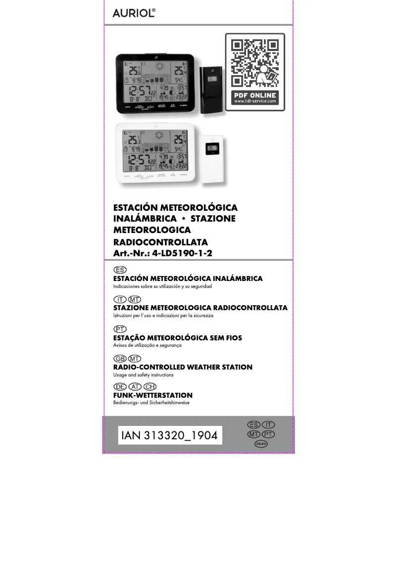 Image de la première page du manuel de l'appareil 4-LD5190-1-2