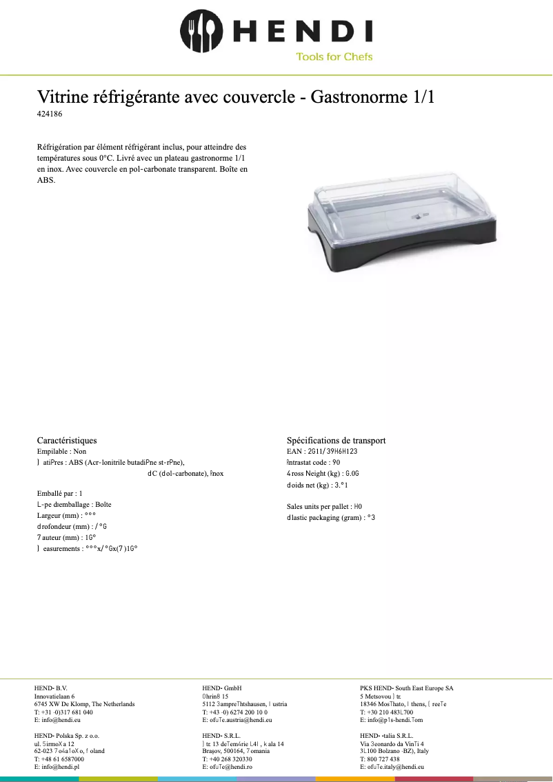 Image de la première page du manuel de l'appareil 424186