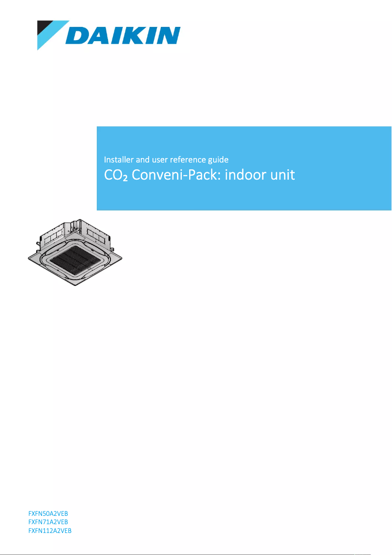 Página 1 del manual Guía de instalación Daikin FXFN71A2VEB