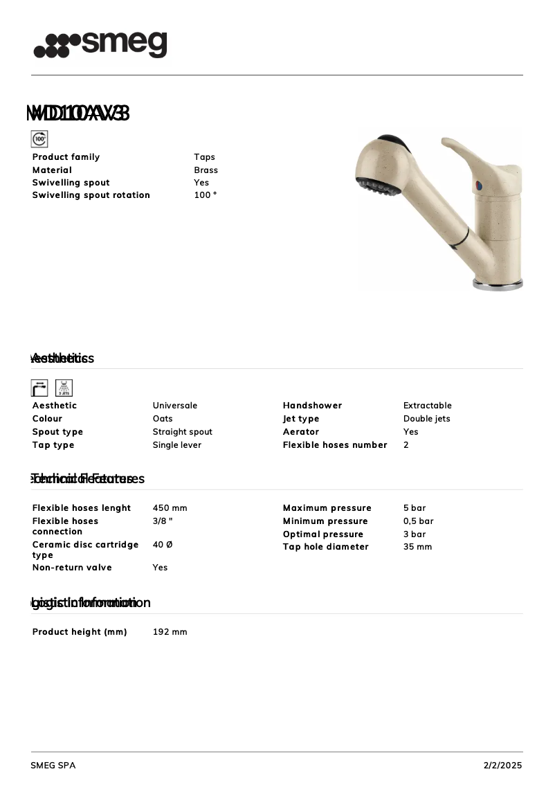 Image de la première page du manuel de l'appareil MD10AV3