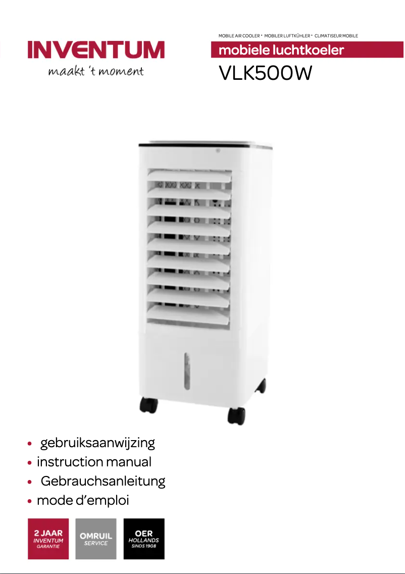 Image de la première page du manuel de l'appareil VLK500W