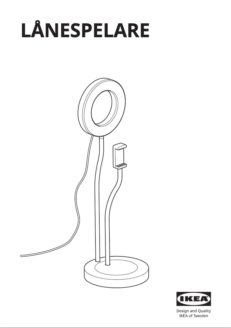 Image de la première page du manuel de l'appareil LÅNESPELARE 105.143.58