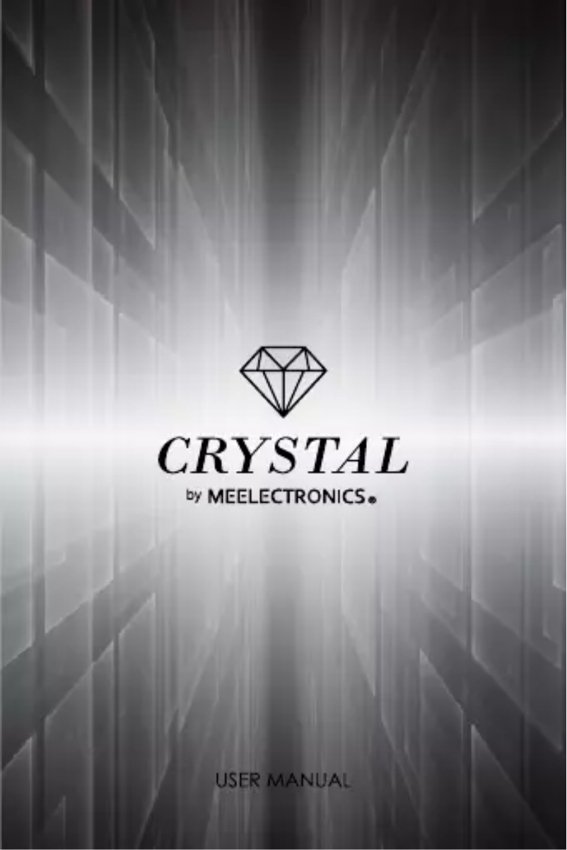 Page n°1 - Manuel utilisateur MEElectronics Crystal