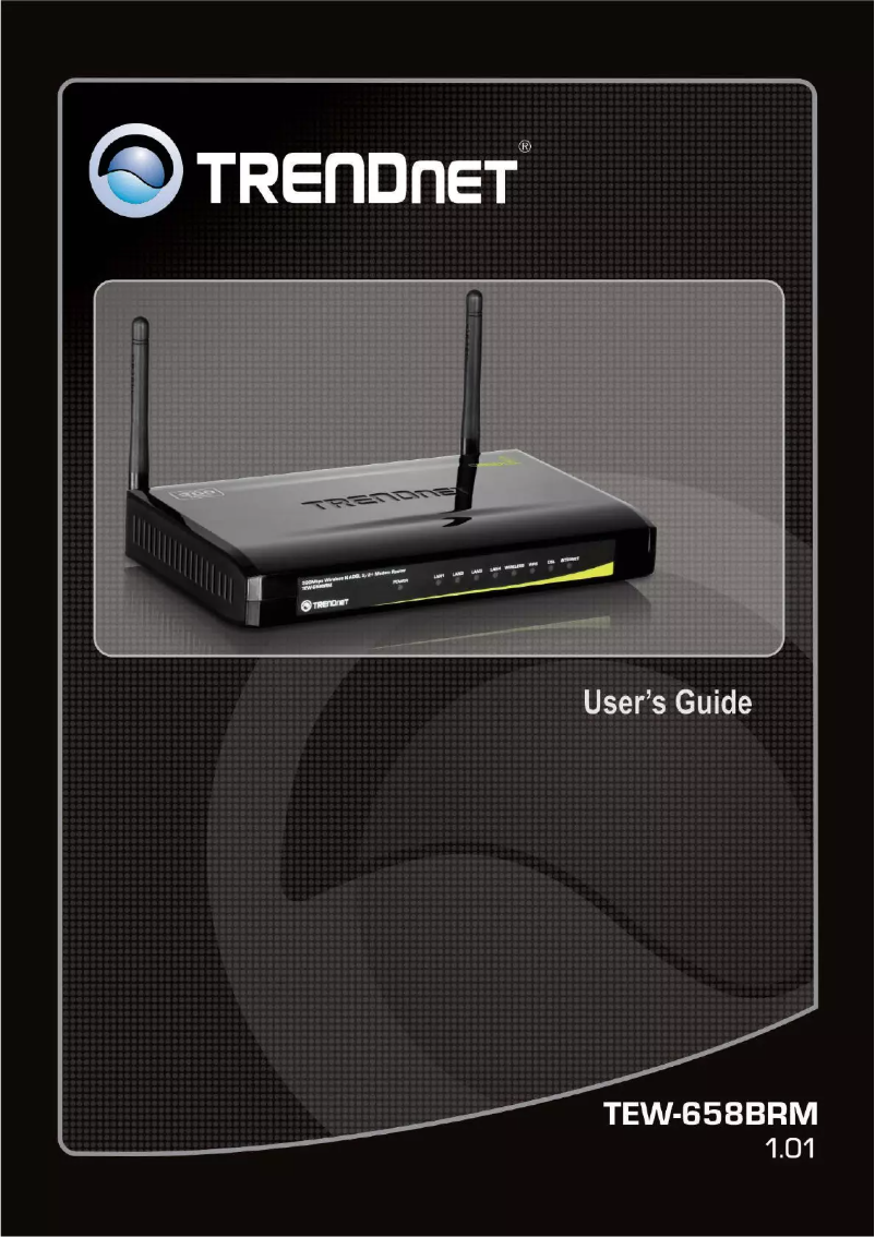 Page 1 de la notice Manuel utilisateur TRENDnet TEW-658BRM