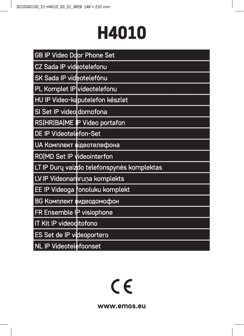 Página 1 del manual Manual de usuario Emos H4010
