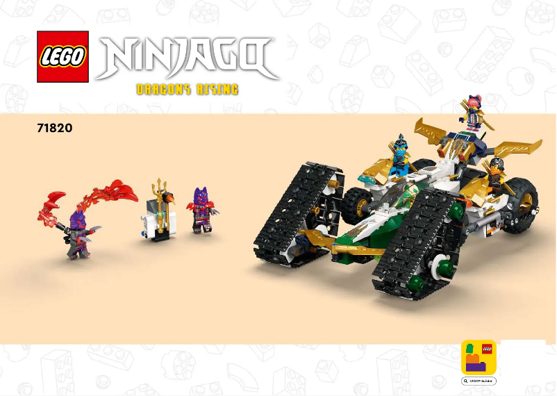 Page 1 de la notice Manuel utilisateur Lego NINJAGO 71820