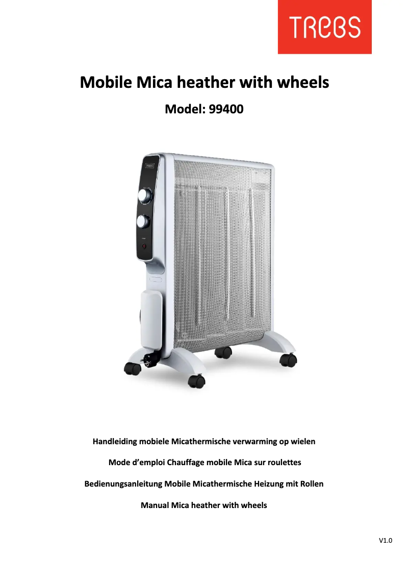Página 1 del manual Manual de usuario Trebs Mobile Mica 99400