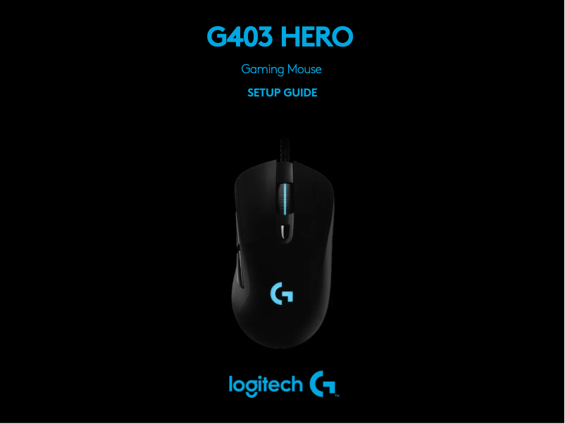 Page 1 de la notice Manuel utilisateur Logitech G403 Hero