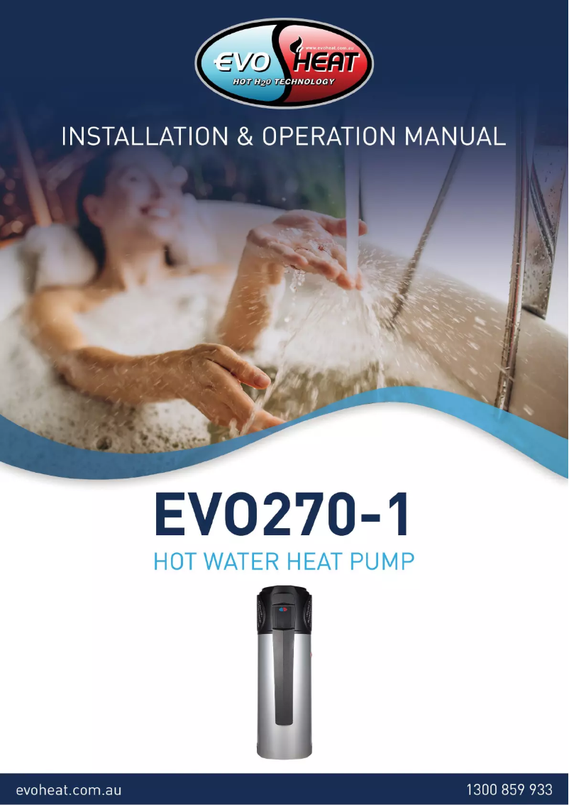 Page n°1 - Manuel utilisateur EvoHeat EVO270