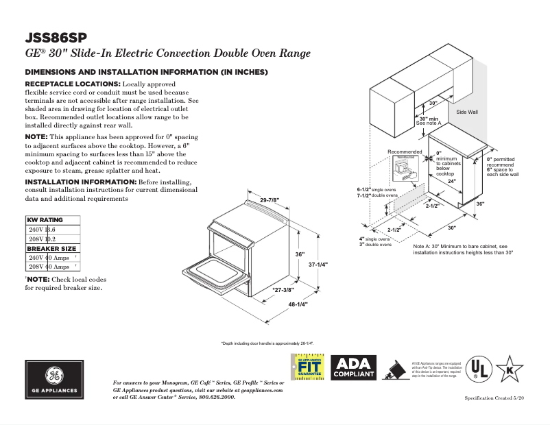 Imagen de la primera página del manual del dispositivo JSS86SPSS