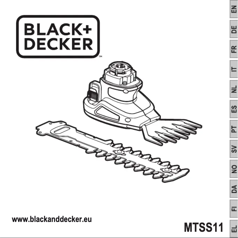Page 1 de la notice Manuel utilisateur Black & Decker MTSS11