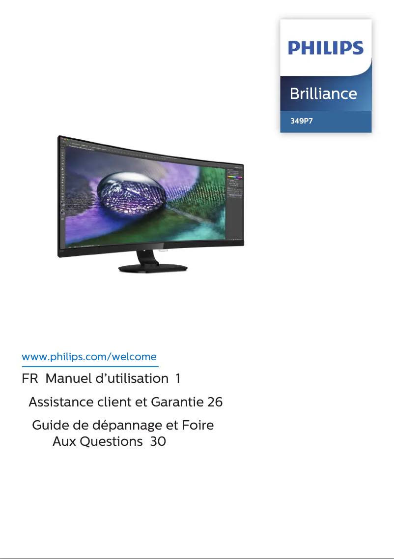 Page n°1 - Manuel utilisateur Philips P Line 349P7FUBEB