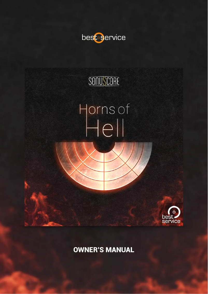 Page 1 de la notice Manuel utilisateur Best Service Horns of Hell
