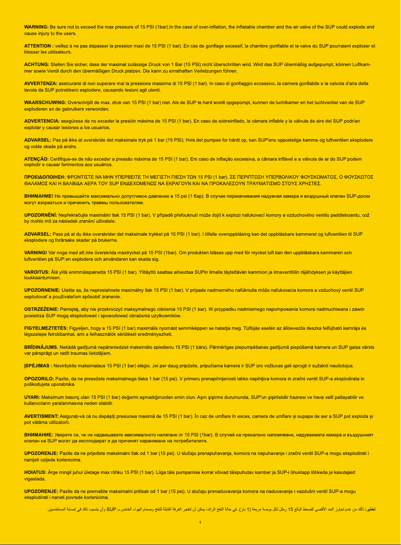 Page 1 de la notice Manuel utilisateur Bestway Hydro-Force 65378