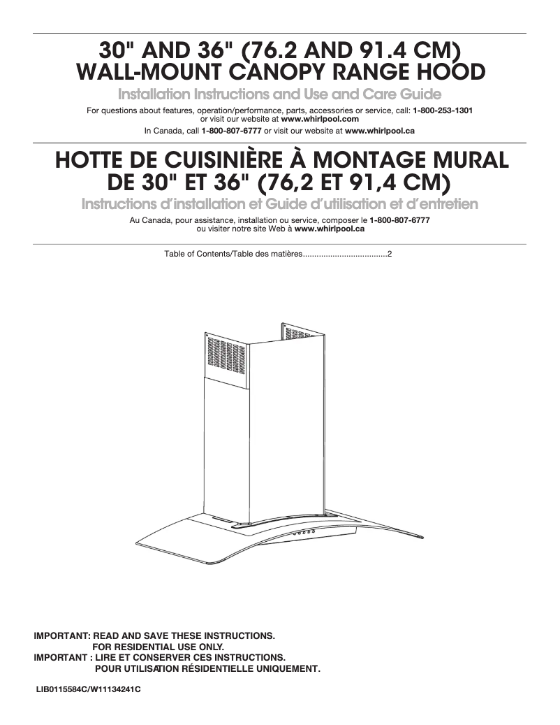Page n°1 - Manuel utilisateur Amana WVW51UC6HV
