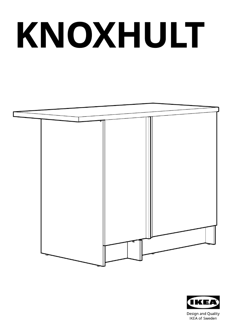 Page 1 de la notice Manuel utilisateur Ikea KNOXHULT 304.963.15